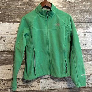 The North Face Windwall Women's Green Fleece Outdoor Insulated Sweater Jacket